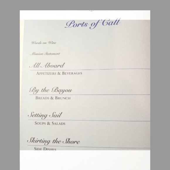 Settings on the Dock of the Bay Vintage Cookbook Hardback 1st Edition - Picture 3 of 5